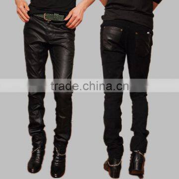 leather pants for boys/boys genuine leather pants/leather fashion garments