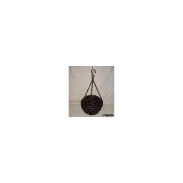 Home Furniture Rattan Basket Weaving Hanging Basket