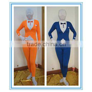 wholesale adult and kids lycra spandex tuxedo zentai suit