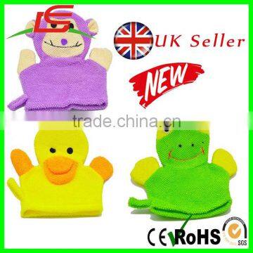 New Baby Kids Hand Puppet Wash Shower Glove Bath Sponges