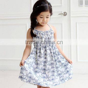 new style hot sales cute chiffon dress for girls