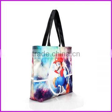 China Wholesale Digital Printing Fashion Polyester Bag for Shopping photo-3
