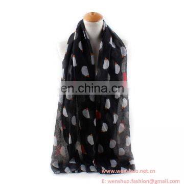 Euramerican Hedgehog Printed Sun-resistant Women Voile Scarf Wholesale photo-2