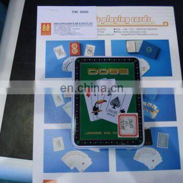 Plastic Playing Cards in Tin Box
