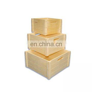 Custom Design Large Various Colour Fancy Square Shape Fumigated Wooden Crate photo-4