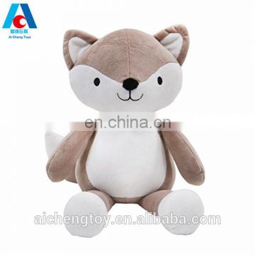 big belly plush stuffed animal toys cute grey fox toy