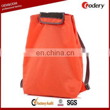 Plain color latest design foldbale travel bagpack