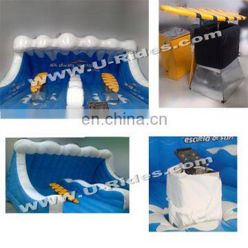 New Cheap Price Inflatable Power Sport Toys Electirc Double Surfboard Simulator For Kids