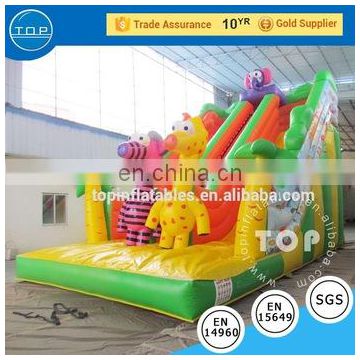 2017 largest inflatable water slide and pool for kids and adults