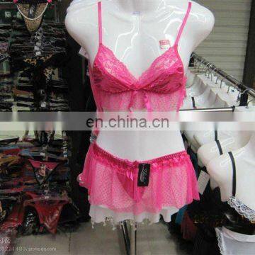 transparent bra & panty brief