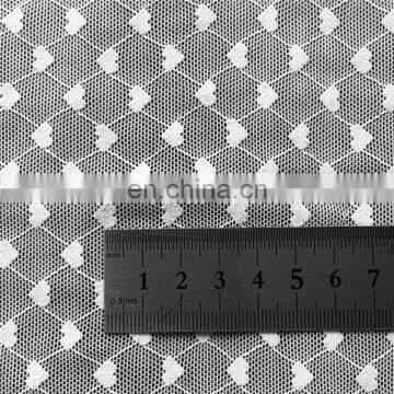 Heart Lined Nylon Spandex Mesh Fabric for Women Apparel photo-3