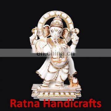 Ganesh Figurine Marble Statue D024