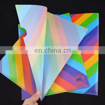 plastic L type file folder