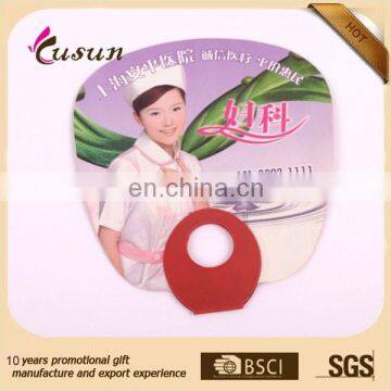 Hand fan custom printed PP fan advertising Summer plastic hand fan