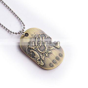 embossed metal high quality pet tag