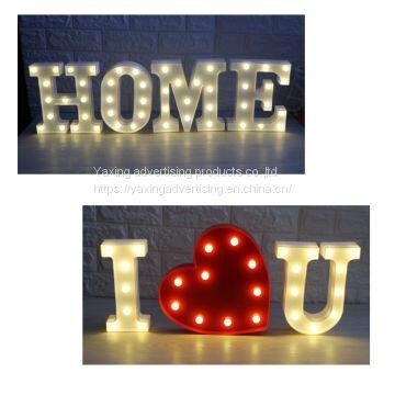 LED Acrylic Outdoor Light Box Signs Christmas Wedding Marquee Letters