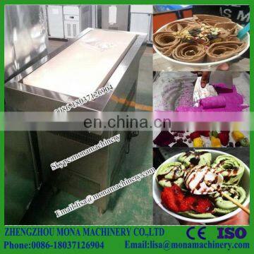 2016 hottest sale cold stone marble slab top fry ice cream roll machine/ice cream roll machine