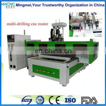 Shandong Mingmei sale woodworking boring hole drilling atc cnc router with cnc boring head