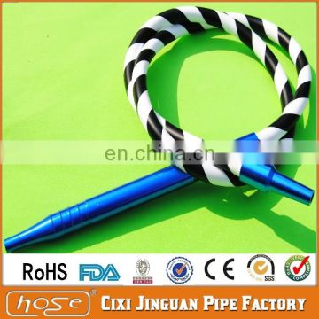 USA Use FDA Colorful With Anodized Aluminum Handle And Tip Hookah Silicone Hose, Shisha Hookah Silicone Hose As Smoking Pipe