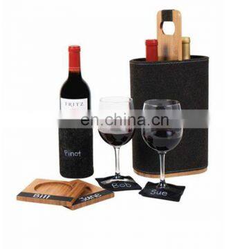 Recycled Recycled Gray Felt Wine Bag photo-4