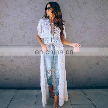 Lace Cover up Sarong Long Beach Cover up Robe de Plage Vestidos de Playa Kaftan Pareo Beach Bathing Suit Cover Ups Beach Dress photo-2
