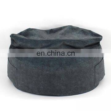 Customized Manufacture Portable Lazy Sofa Round Bean Bag  Footrest Stool Pouffe Bedroom Furniture