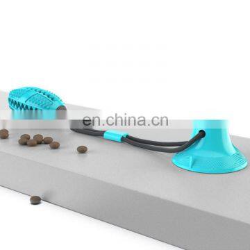 Multifunction Pet Molar Bite Toy Food Dispensing Suction Cup Dog Toy photo-6