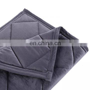 Amazon Hot Selling High Quality Diamond Pattern Rhombic Grid Minky Weighted Blanket Adjustable Weighted Blanket photo-4