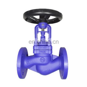 BS1873 pn16 2inch Cast carbon steel WCB flange type bellow seal globe valve