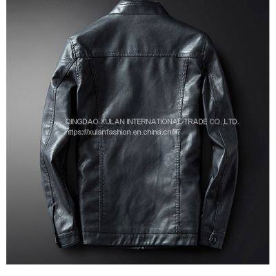 SUPPLY 2021 NEW FASHION MEN'S FAUX LEAHTER ECO PU JACKET photo-2
