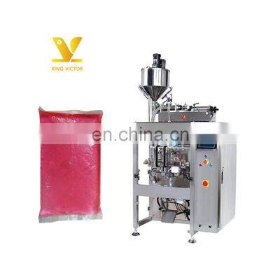 Laundry liquid detergent pouch packing packing filling machine