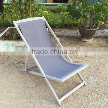 best selling beach chair - grey wash acacia relax chair - hotel and resort furniture