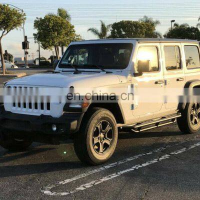 Tubular Side Steps Steel Round Hole for Jeep Wrangler JL 4 Doors photo-5