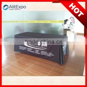 2015Expo Cheap Customize Deisgns Fitted Polyester Tablecloth