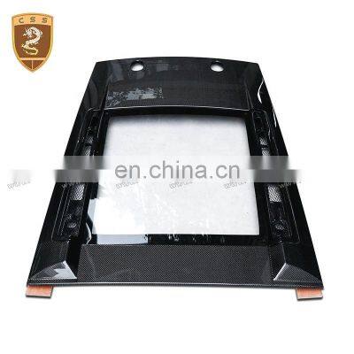 China Modified Car Parts Carbon Fiber Rear Engine Hoods For Lambor Gallardo LP550 LP560 LP570 Transparent Bonnet