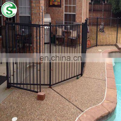 Decorative powder coated picket top garden fences, fencing panels and gates