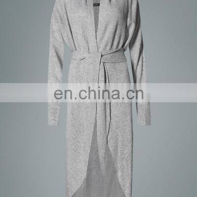 Lady Fashion Cashmere Knitted Robe Wholesale Women's Robe photo-3