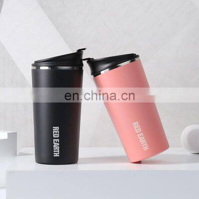 400ml High Quality Powder Coating Double Wall Easy to Carry Coffee Bottle