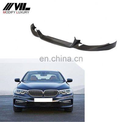 3pcs/set G30 Carbon Fiber Front Spoiler for BMW 5Series G30 530i 540i 550i Sedan 4-Door 2018-2019