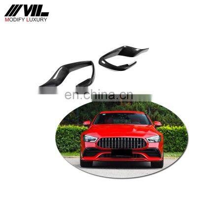 Popular carbon fiber Front Bumper Vent Trims for Mercedes Benz AMG GT50 GT53 4 Doors 2019-2020