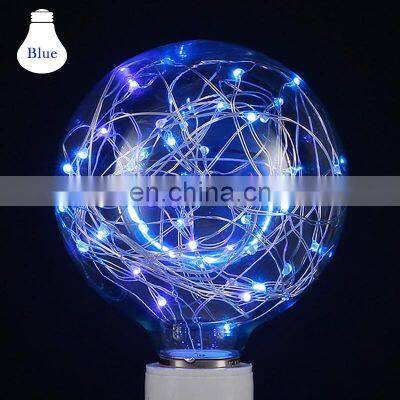 New Arrival 3w LED Bulb Edison G95 E27 220V Colorful Christmas String Light Bulb photo-5