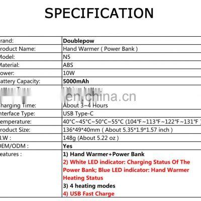 Wholesale Price 5000mAh Hand Warmer Power Bank Rechargeable Usb Hand Warmer With Cartoon Style photo-3