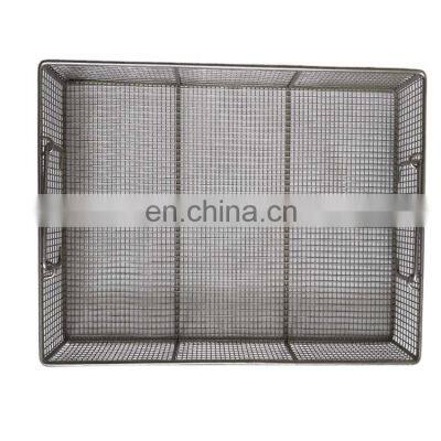 Stainless Steel Wire Mesh Tray Medical Disinfect Basket Cleaning Basket photo-2
