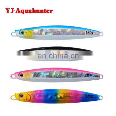 Slow  Jig Deep Sea Fishing Jigging Glow Jigbait Spoon lure bait 180g 220g jigging lures saltwater