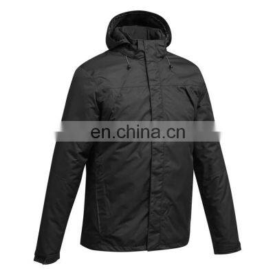 High fashion custom logo black Waterproof windproof men s windbreaker zip jackets