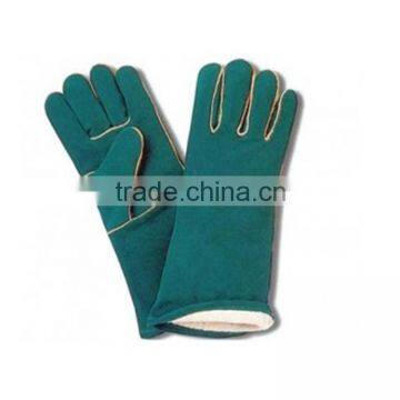 Green welding Gloves with full lining