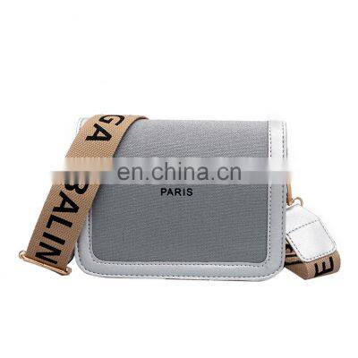 2021 Fashion Niche Design Small Square Bags Summer Letter Wide Strap Shoulder Messenger Bags Women Purse And Handbags Louis Bags photo-4