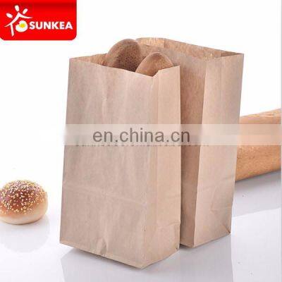 Take away fast food grade brown paper bag for food with clear window