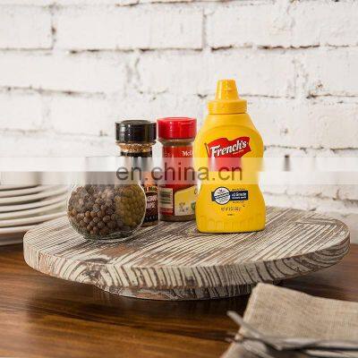 Latest Hot Sale Wood Lazy Susan Turntable Wooden Rotating Tray for Kitchen photo-3