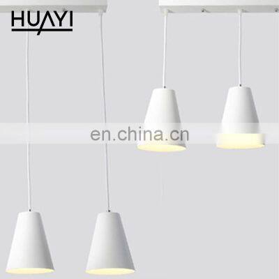 HUAYI Chinese Supplier Modern Dining Table Living Room Hotel Hanging Decoration E27 Pendant Light Chandelier